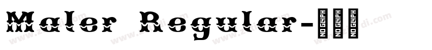 Maler Regular字体转换